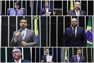 Amom, Adail, Átila, Alberto Neto, Fausto Jr, João Carlos, Saullo Vianna e Sidney Leite votaram sim (Fotos: Agência Câmara)