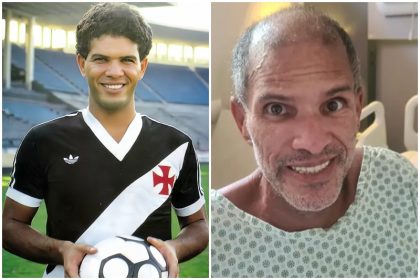 Geovani nos anos 80 no Vasco e no hospital: índolo do Vasco (Fotos: acervo pessoal)