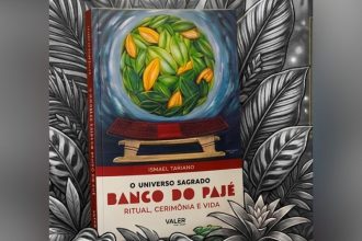 O universo sagrado Banco do Pajé: ritual, cerimônia e vida, de Ismael Tariano, é o primeiro da Coleção Mahsise (Imagem: Divulgação)