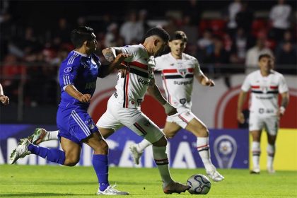 Luciano marcou o gol do São Paulo no empate pela Sul-Americana (Foto: Rubens Chiri/saopaulofc.net)