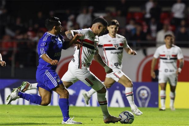 Luciano marcou o gol do São Paulo no empate pela Sul-Americana (Foto: Rubens Chiri/saopaulofc.net)