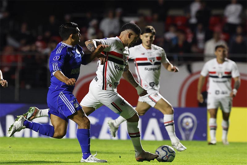 Luciano marcou o gol do São Paulo no empate pela Sul-Americana (Foto: Rubens Chiri/saopaulofc.net)