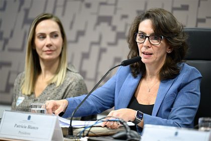 Patrícia Blanco coordenou o debate nesta quarta-feira (Foto: Andressa Anholete/Agência Senado)