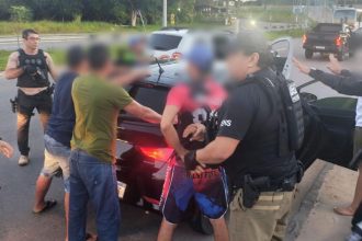 Arilson Silva de Lima, 30, e Rodrigo Mendonça Macedo, 24, foram presos pela Polícia Civil (Foto: WhatsApp/Reprodução)