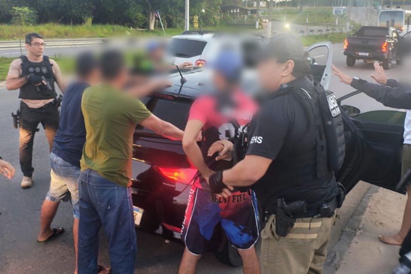 Arilson Silva de Lima, 30, e Rodrigo Mendonça Macedo, 24, foram presos pela Polícia Civil (Foto: WhatsApp/Reprodução)