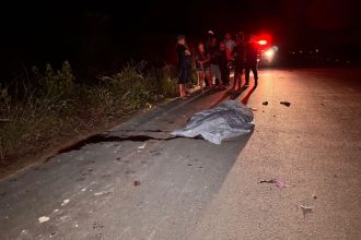 Nelio José Ferreira da Silva, 54 anos, não resistiu e morreu no local (Foto: WhatsApp/Reprodução)