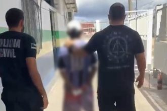 O homem de 26 anos foi preso pela Polícia Civil do Amazonas (Foto: WhatsApp/Reprodução)
