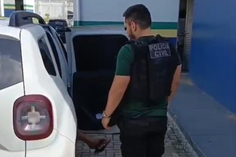 O suspeito foi preso pela Polícia Civil do Amazonas (Foto: WhatsApp/Reprodução)