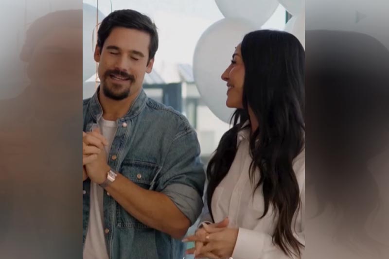 Nicolas Prattes e Sabrina Sato em vídeo do anúncio do sexo do primeiro filho do casal (Imagem: Facebook/Reprodução)