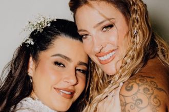 Lauana Prado e Tati Dias no casamento: união oficial (Foto: Reprodução/ Instagram @/lauanaprado)