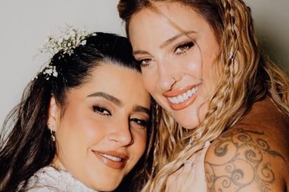 Lauana Prado e Tati Dias no casamento: união oficial (Foto: Reprodução/ Instagram @/lauanaprado)
