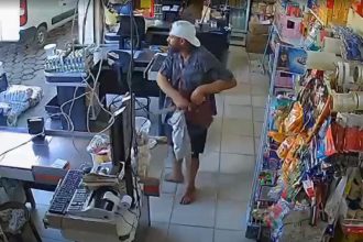 Câmera registrou Igor Moreira em mercadinho antes de matar as pessoas (Imagem: Câmera de monitoramento/PC-MG)
