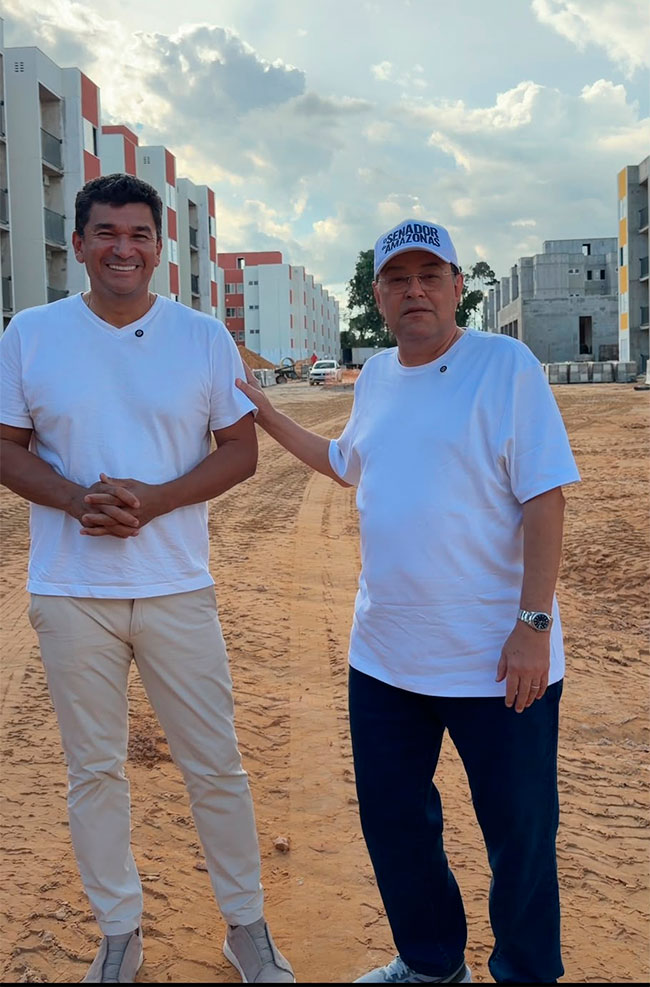 Jesus Alves e Eduardo Braga