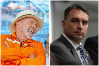 Lula mantém vantagem sobre Flávio Bolsonaro em sondagens sobre intenção de voto (Fotos: Ricardo Stuckert/PR e Saulo Cruz/Agência Senado