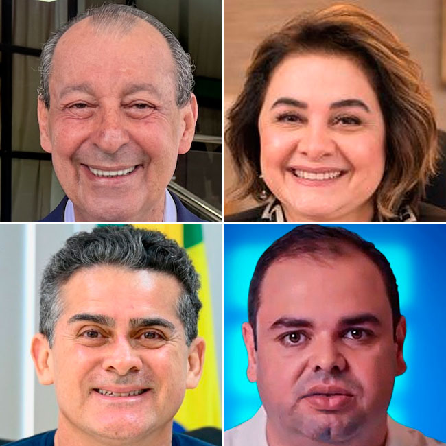 Omar Aziz, Maria do Carmo, David Almeida e Roberto Cidade