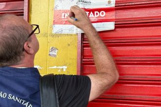 O supermercado foi interditado