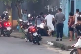 Mulher e homem foram surpreendidos pelo suspeito, que é mototaxista (Foto: WhatsApp/Reprodução)