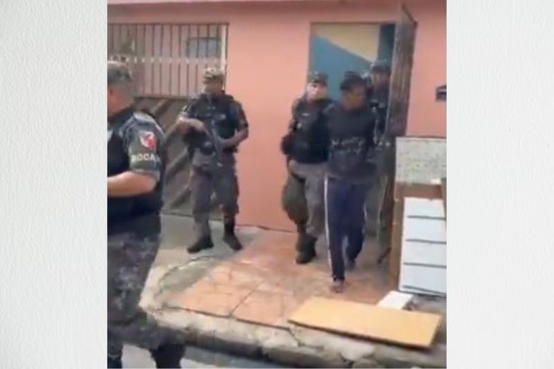 João Victor Gomes da Silva, o "Vitinho", foi preso em casa em Manaus (Foto: WhatsApp/Reprodução)