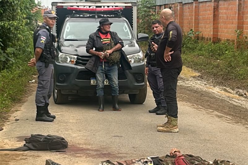 Elias Nascimento Bastos, 34 anos, conhecido como "Patinho", foi morto a tiros (Foto: WhatsApp/Reprodução)