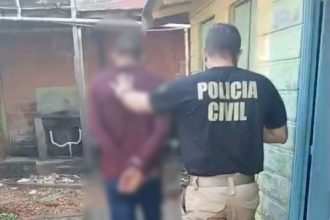 O homem de 34 anos foi preso pela Polícia Civil do Amazonas (Foto: WhatsApp/Reprodução)