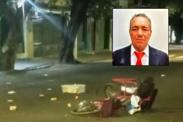 Antônio Ferreira da Silva, conhecido como Cearazinho do Salgado, não resistiu ao impacto e morreu no local (Foto: WhatsApp/Reprodução)