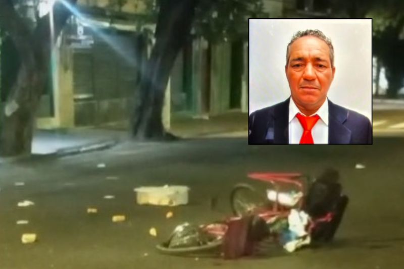 Antônio Ferreira da Silva, conhecido como Cearazinho do Salgado, não resistiu ao impacto e morreu no local (Foto: WhatsApp/Reprodução)