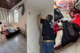 Segundo a delegada Mayara Magna, o cabo controlava toda a operação em casa alugada por ele (Foto: Divulgação/PCAM).