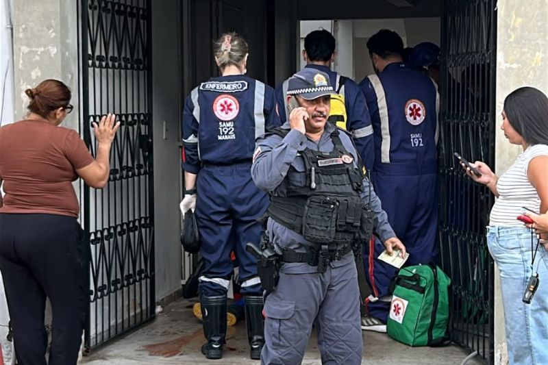 O auxiliar de manutenções Rafael Santos Souza, 42 anos, foi morto com golpe de faca que atingiu o coração (Foto: WhatsApp/Reprodução)