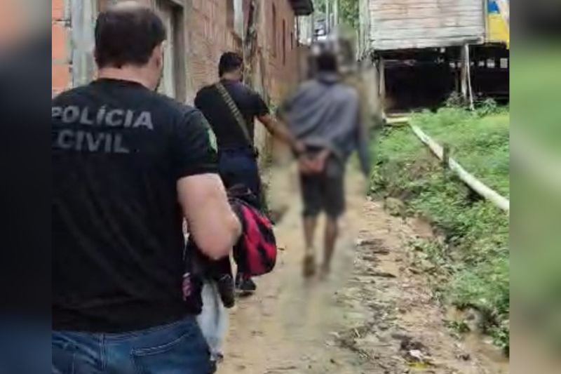 Pai foi preso, suspeito de estuprar filha de 5 anos (Foto: Divulgação/PC-AM)