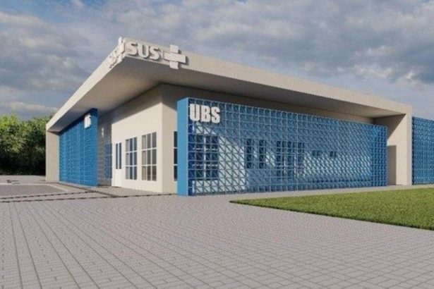 Modelo de Unidade Básica de Saúde que será construída no Amazonas (Imagem: Divulgação