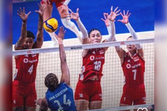 Brasil sofreu virada da Turquia na final da Liga das Nações de Vôlei (Imagem: GE/YouTube/Reprodução)