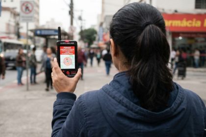 Dispositivo alertará mulher com medida protetiva sobre aproximação do agressor (Imagem ilutsrativa gerada por IA/Google)