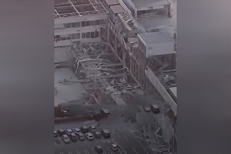 Prédio destruído em Kumamoto, no Japão: terremoto de 6,8 graus (Imagem: YouTube/Reprodução)