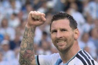 Lionel Messi marcou o primeiro gol da Argentina na vit´poria sobre Cabo verde, na prorrogação (fOTO: fIFA wORLD cUP mEDIA/x)