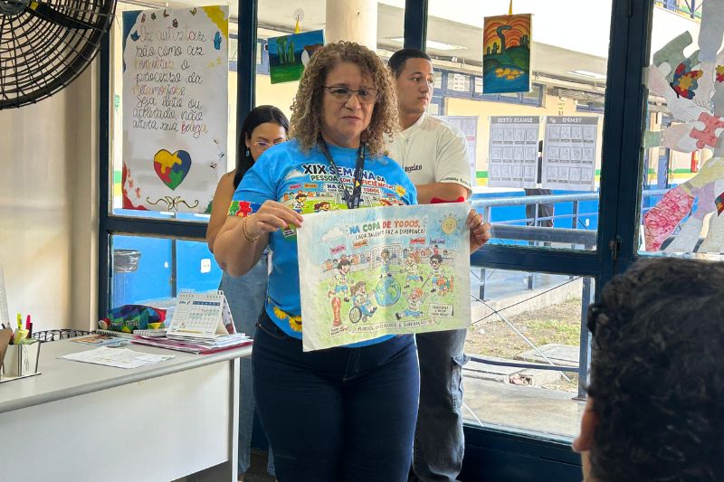 Leonice Paolla: ideia de crir projeto de leitura e resultado surpreendente (Foto: Feifiane Ramos/AM ATUAL)