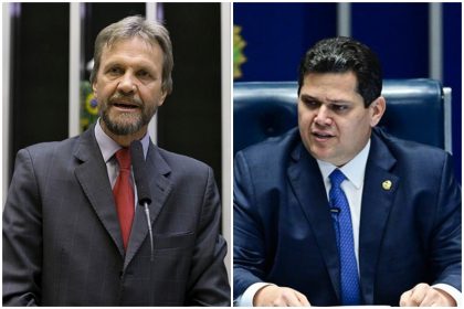 Pedro Uczai disse que vai tratar Davi Alcolumbre como ‘inimigo’ caso não libere OEC da escala 6x1 (Fotos: Luiz Macedo/Ag. Câmara e Andressa Anholete/Ag. Senado)