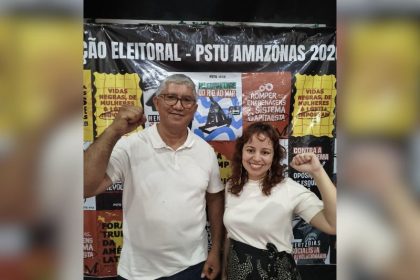 Gilberto Vasconcelos ao Governo do Amazonas e de Juliana Frota ao cargo de vice-governadora (Foto: Divulgação/assessoria)