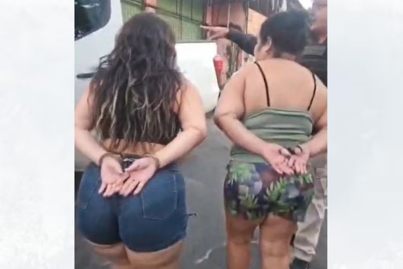 Darli da Silva Nunes, a mãe, e Darlyng da Silva Salvador, a filha, estavam foragidas e foram presas em Manaus (Foto: WhatsApp/reprodução)