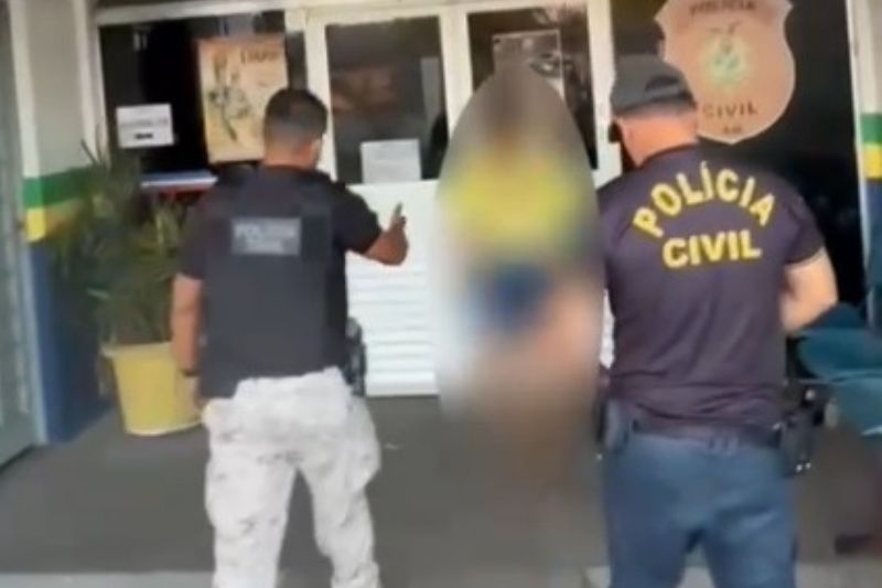 A mulher, de 37 anos, foi presa pela Polícia Civil do Amazonas (Foto: WhatsApp/Reprodução)