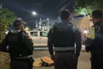 O homicídio ocorreu na Rua Comandante Ferraz, próximo à Feira da Betânia (Foto: WhatsApp/reprodução)
