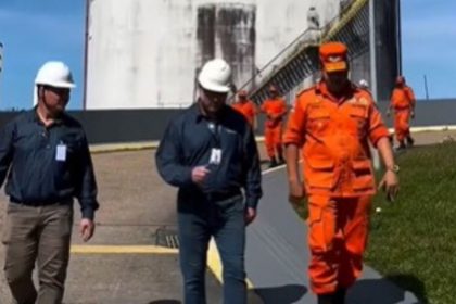 Com o tanque estabilizado e sem emissão de gases, o Corpo de Bombeiros do Amazonas encerrou a fase operacional da ocorrência (Instagram/reprodução)