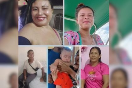 A família passou mais de três horas à deriva até ser localizada (Foto: WhatsApp/reprodução)