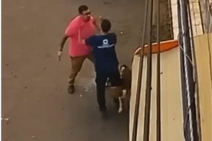 O caso ganhou repercussão depois que o vídeo da agressão circulou nas redes sociais (Foto: WhatsApp/reprodução)