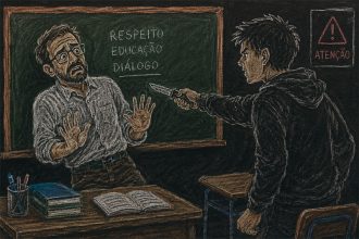 professor ameaçada por aluno