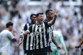 Cuello marcou dois gols na vitória do Galo (Foto: Pedro Souza/Atlético-MG)