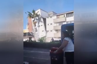 Prédio desaba em Bogotá com terremoto de 7,4 graus nesta segunda-feira (Imagem: Instagram/Reprodução)