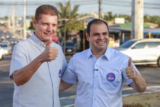 Marcos Rotta e Roberto Cidade: novo aliado e coordenação de campanha eleitoral (Foto: Assessoria/Divulgação)