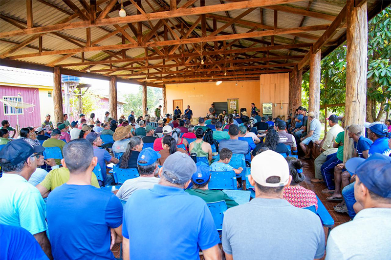 Moradores em audiência da DPE: queixa sobre isolamento e insegurança jurídica (Foto: Luiz Felipe Santos/DPAM)