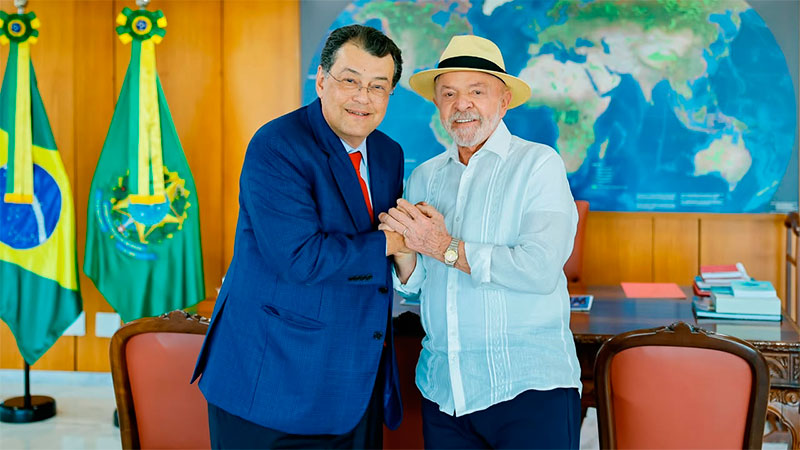 Senador Eduardo Braga e Lula