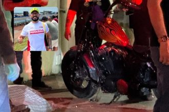 Fábio Margarido de Moraes pilotava uma motocicleta modelo Harley-Davidson (Foto: Divulgação/redes sociais)